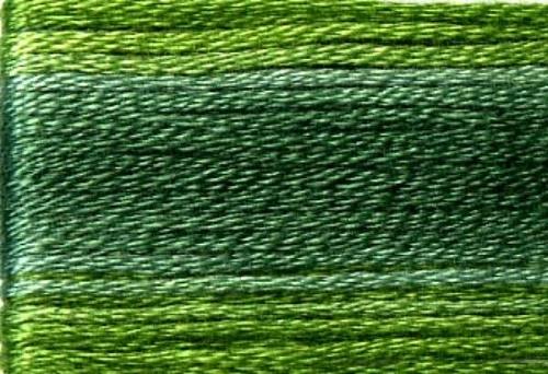 8024 Cosmo Seasons Variegated Cotton Embroidery Greens