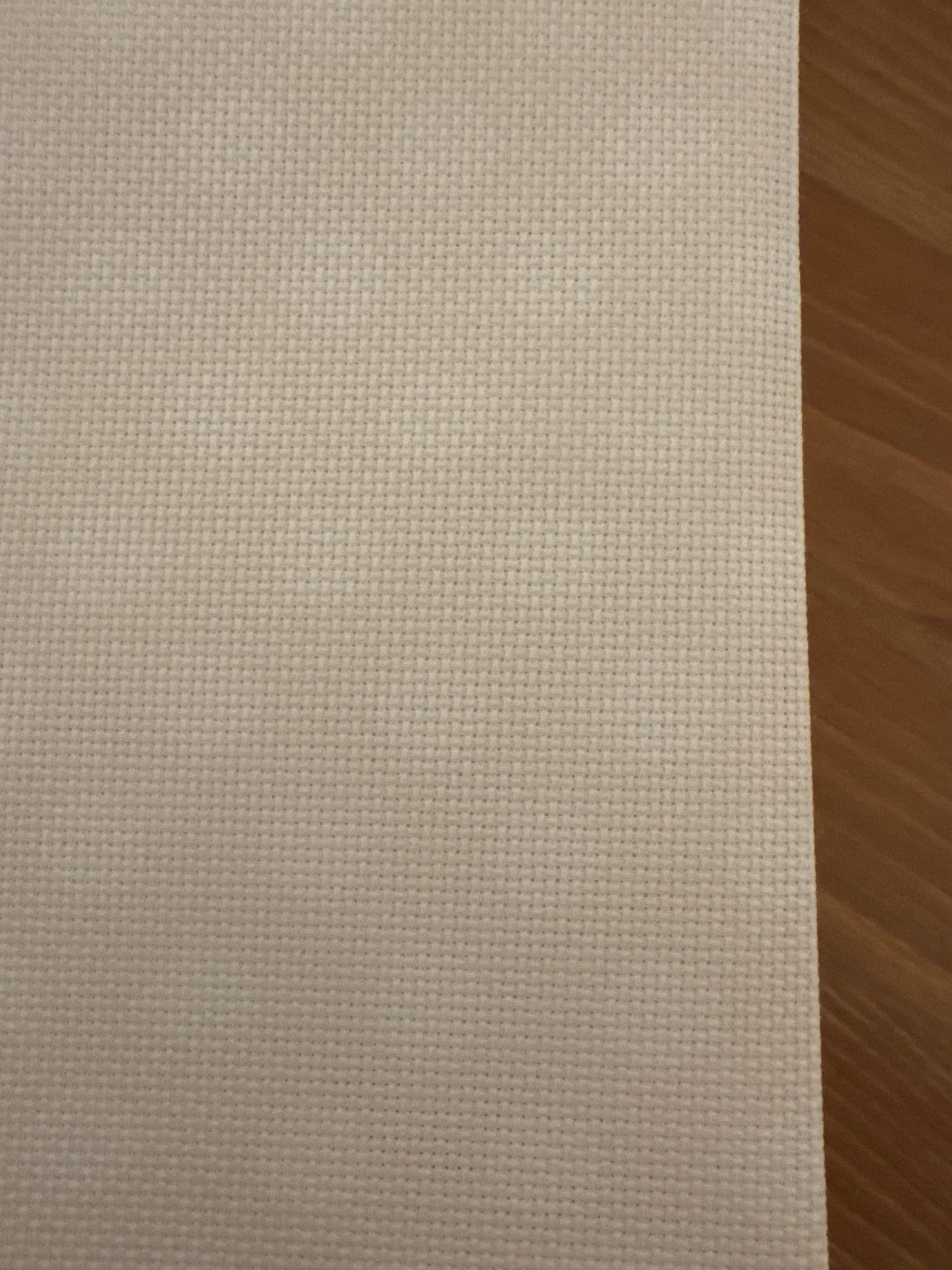 16 Count Aida White Polka Dots on Coconut Fabric by Fabric Flair