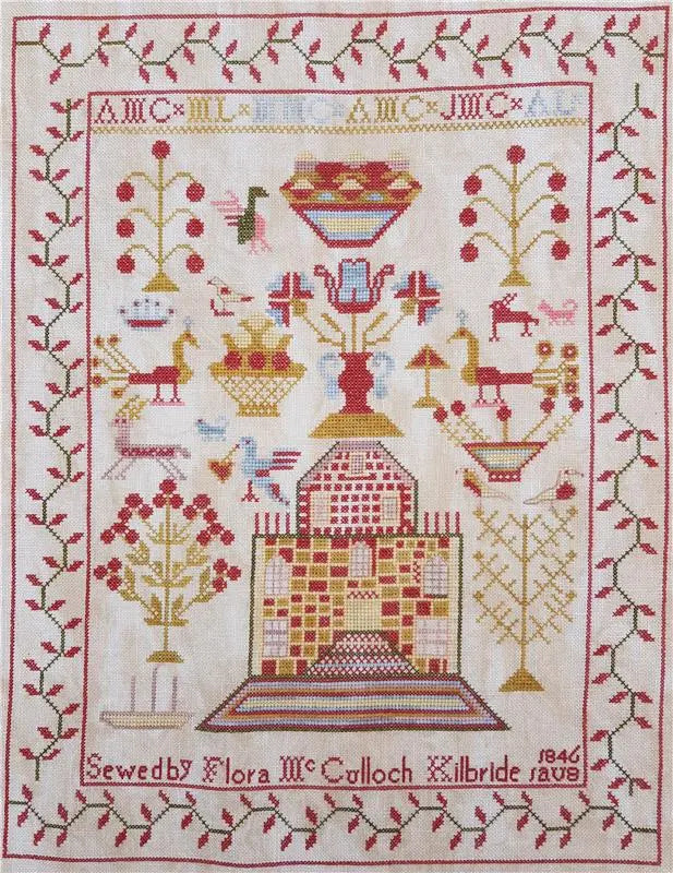 Flora McCulloch, Kilbride, 1 Aug 1846 - Crowsfeetstitching