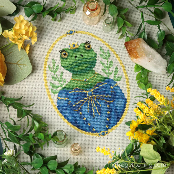 Princess Pondworthy - Fine Frog Stitching