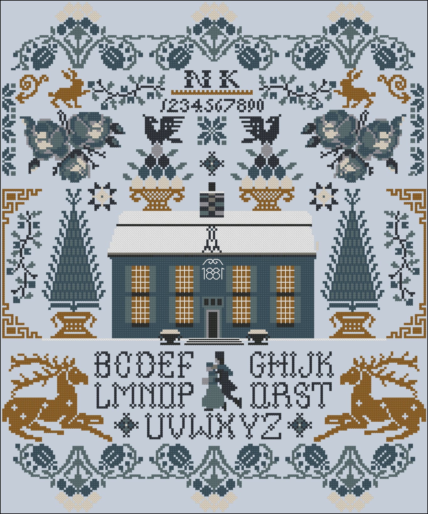 Frozen Winter Sampler - Twin Peak Primitives - 2026 Needlework Marketplace PREORDER