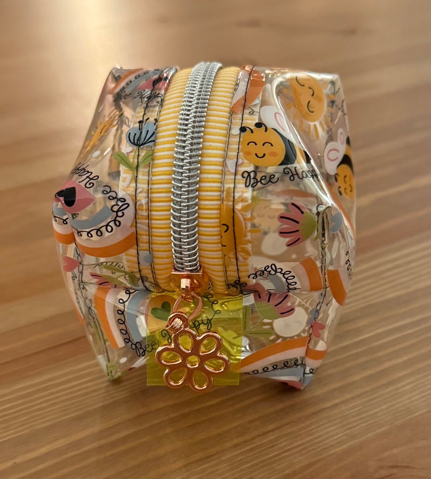 Bee Happy Vinyl Bitty Notions Nanny Bag