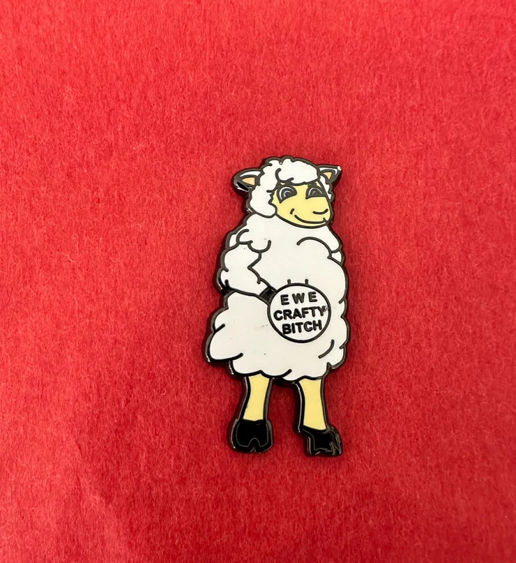 Ewe Crafty Bitch Needle Minder - Rebel Stitcher