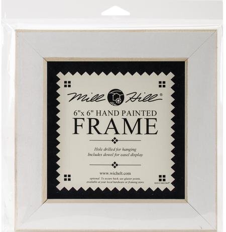 6x6 Antique White Mill Hill Frame
