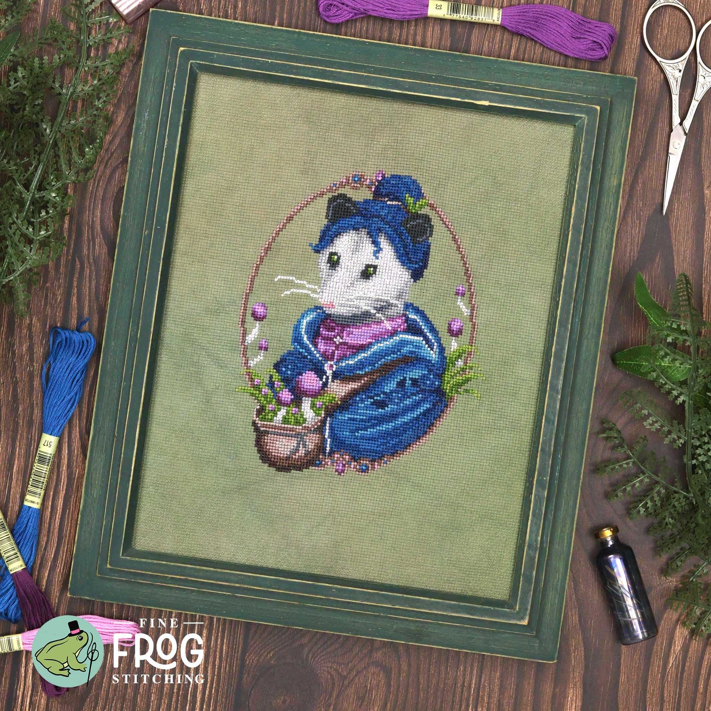 Opossum Forager - Fine Frog Stitching