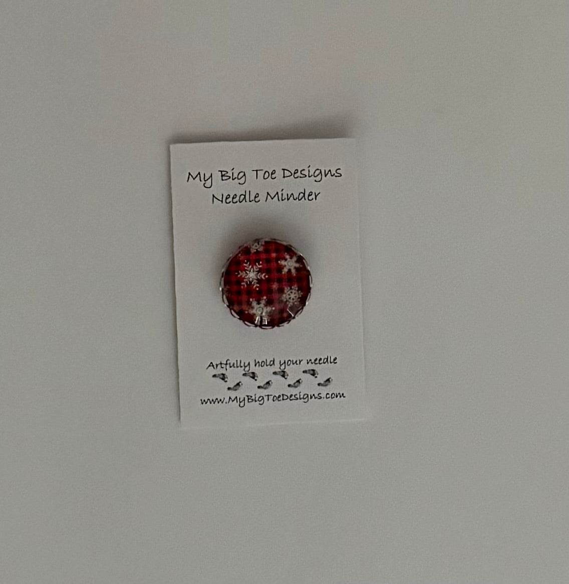 Snowflakes Needle Minder - My Big Toe Designs