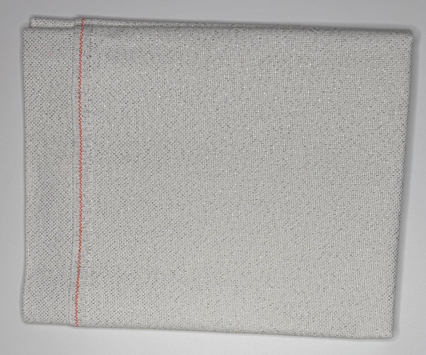 18 Count Aida White with Silver Aida Fabric by Zweigart