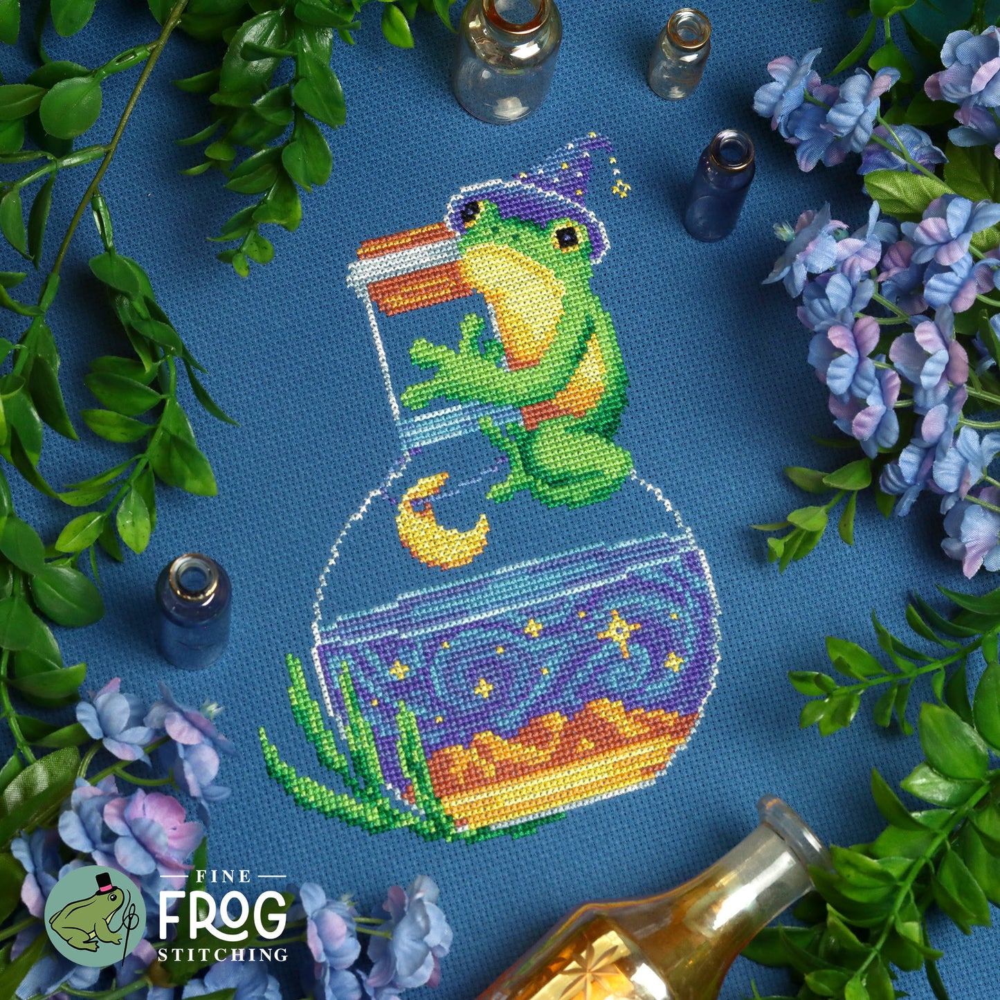Amphibian Alchemist - Fine Frog Stitching