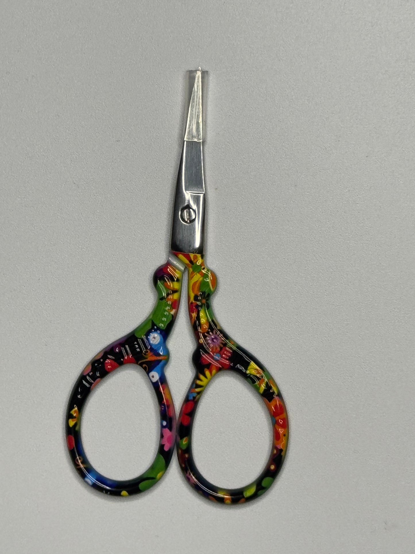 Navy Floral Embroidery Scissors