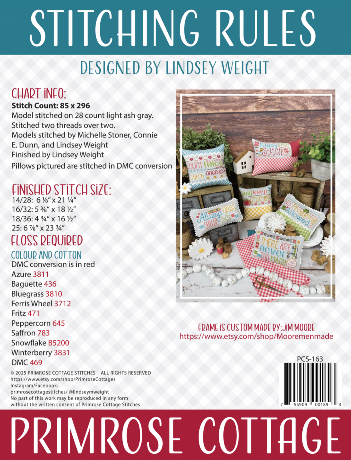 Stitching Rules - Primrose Cottage