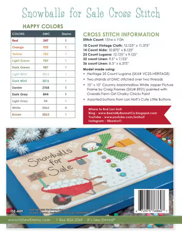 Snowballs for Sale - Bee In My Bonnet - Lori Holt