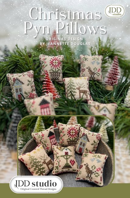 Christmas Pyn Pillows - Jeannette Douglas Designs