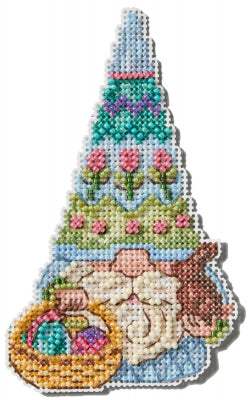 Easter Gnome Beaded Cross Stitch Kit - Jim Shore by Mill Hill