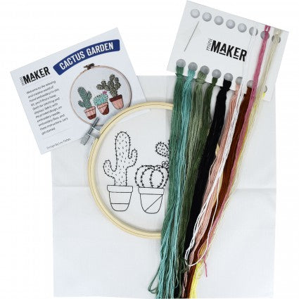 Mini Maker: Stitchery Kit - Cactus Gardens