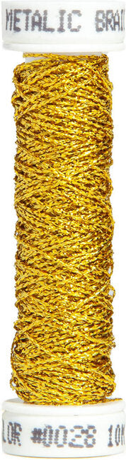 #0028 - Au Ver A Soie Metallic Braid Size 4