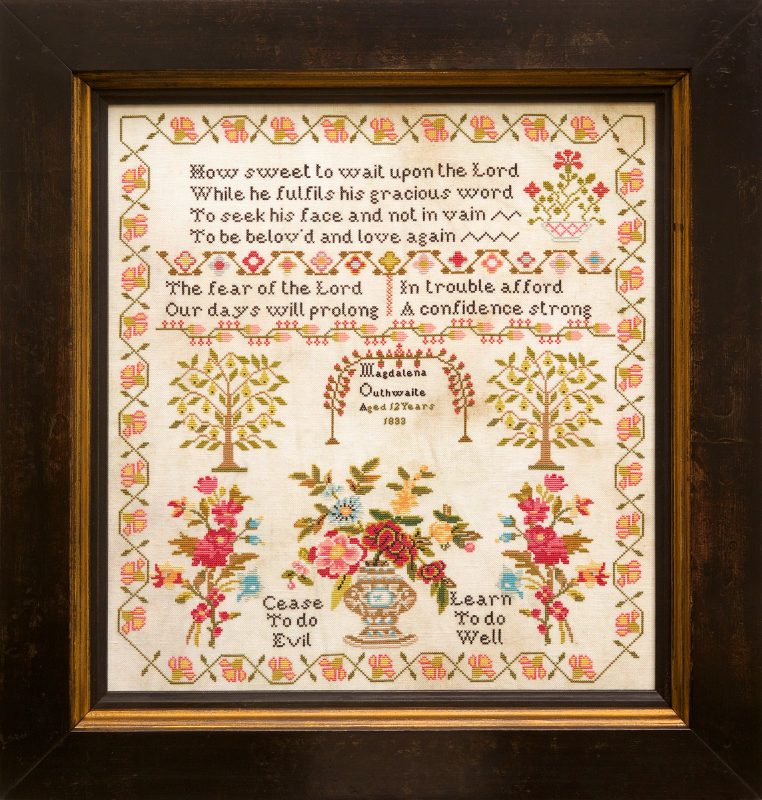 Magdalena Outhwaite 1833 - Hands Across the Sea Samplers