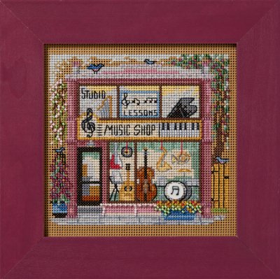 Music Shop - Main Street Series - Beaded Cross Stitch Kit - Mill Hill