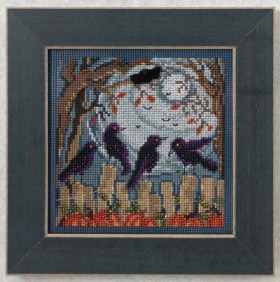 Ravens Buttons and Beads Autumn Series Cross Stitch Kit - Mill Hill