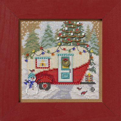 Christmas Camper Beaded Cross Stitch Kit - Mill Hill