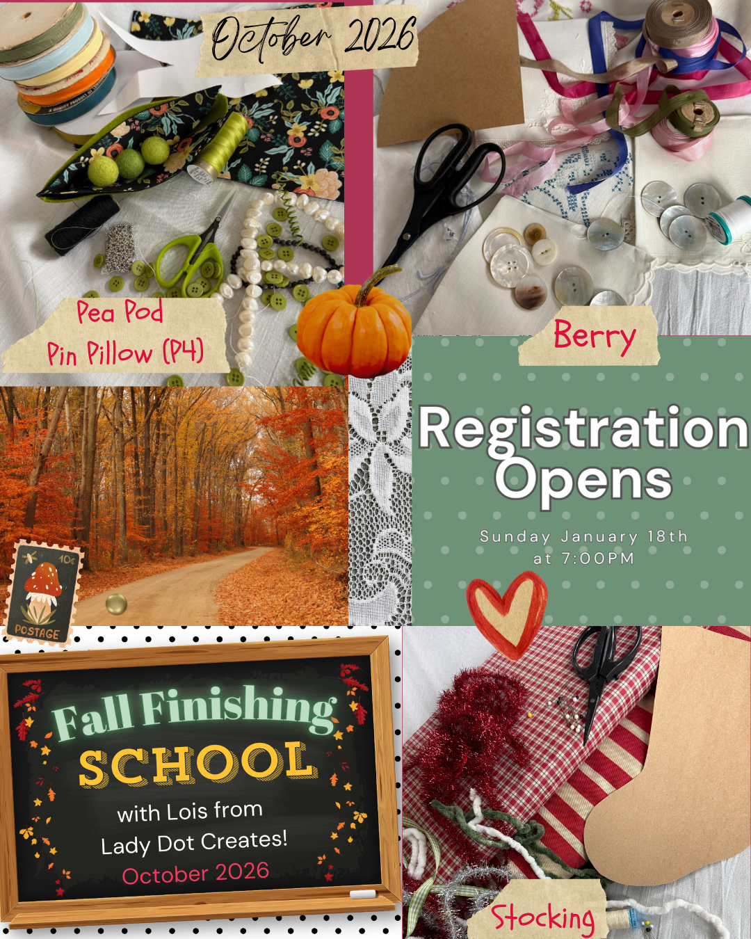 Fall Finishing School 2026 with Lady Dot Creates!
