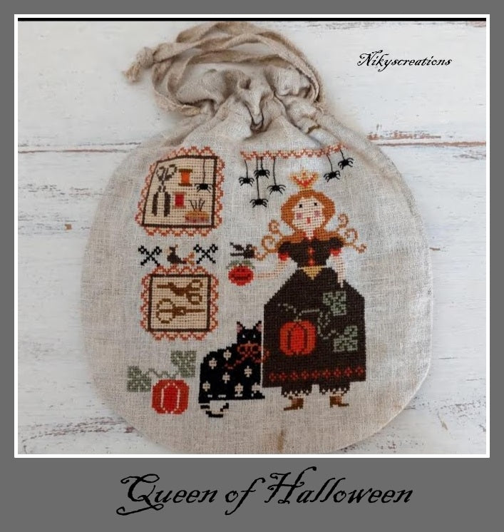 Queen of Halloween - Nikyscreations - 2026 Needlework Marketplace PREORDER