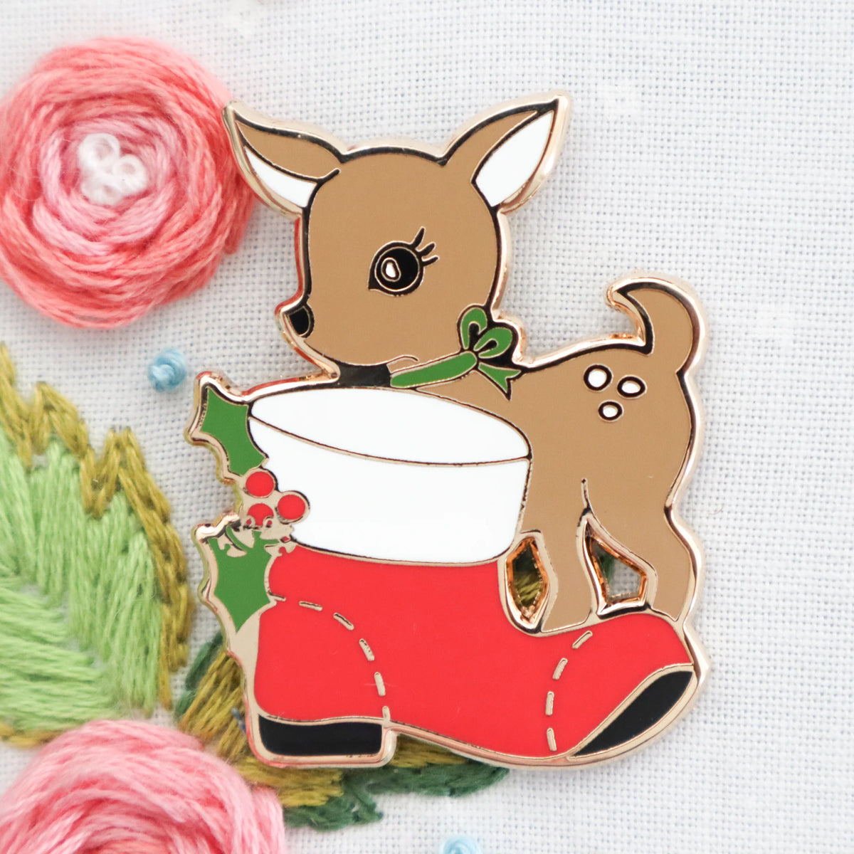 Reindeer Wishes Needle Minder - Flamingo Toes