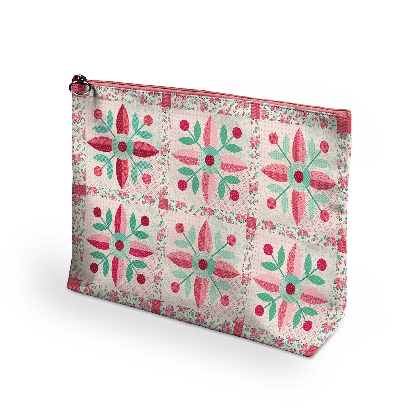 Berry and Sage Vinyl Project Bag by Lori Holt