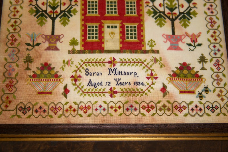 Sarah Milthorp 1834 - Hands Across the Sea Samplers