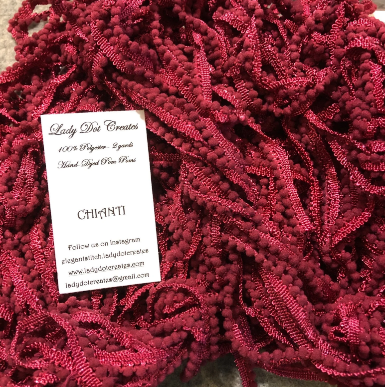 Pom Pom Trim - Chianti - Lady Dot Creates
