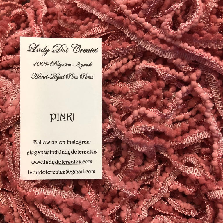Pom Pom Trim - Pinki - Lady Dot Creates