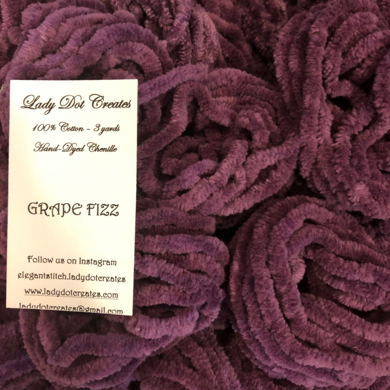 Chenille Trim - Grape Fizz - Lady Dot Creates