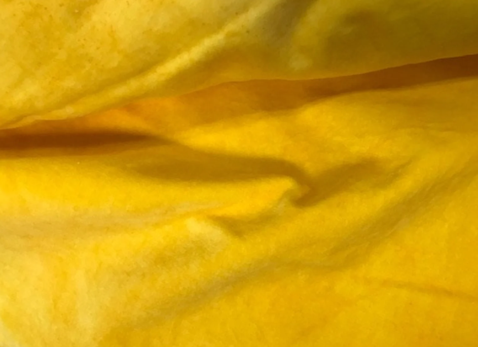 10"x18" Velveteen - Daffodil - Hand-dyed 100% Cotton - Lady Dot Creates