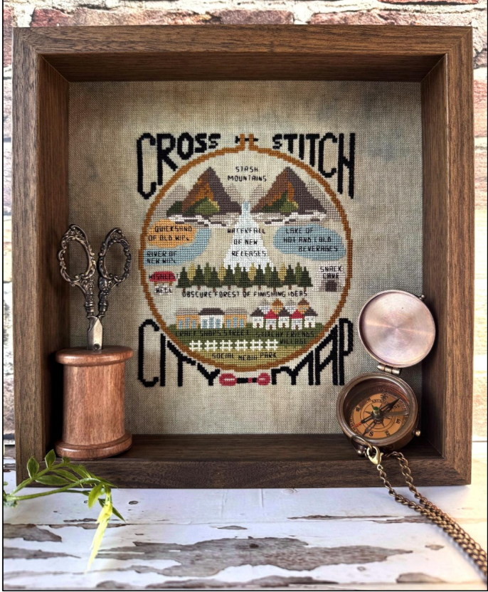 Cross Stitch City Map - Puntini Puntini