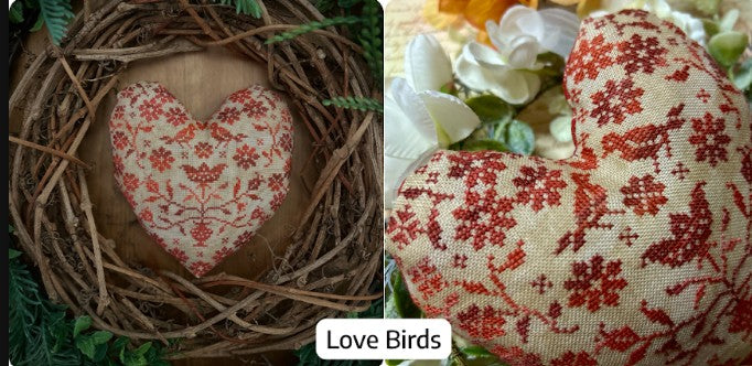 Love Birds - Snowflower Diaries - 2026 Needlework Marketplace PREORDER