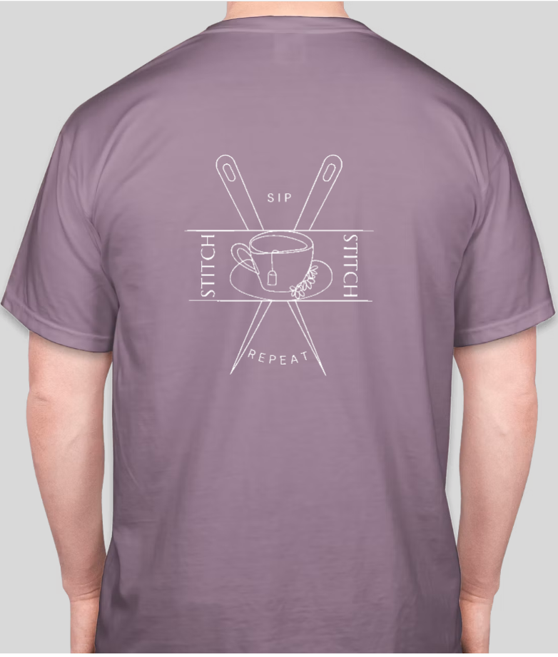 Sip, Stitch, Repeat T-Shirt - Wine