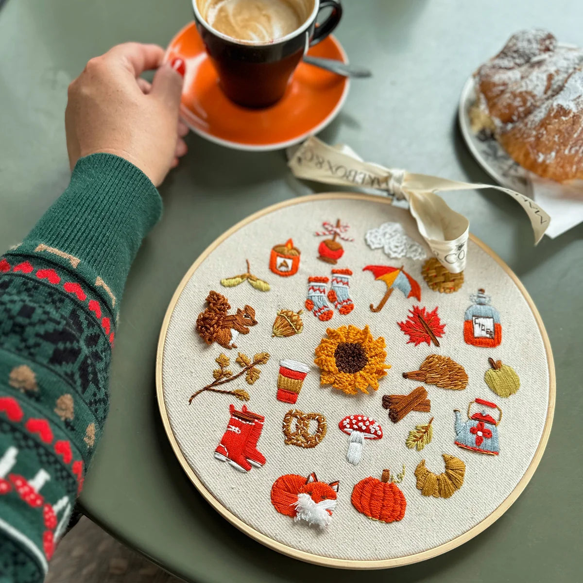 MakeBox & Co. Autumn Stitches Embroidery Kit