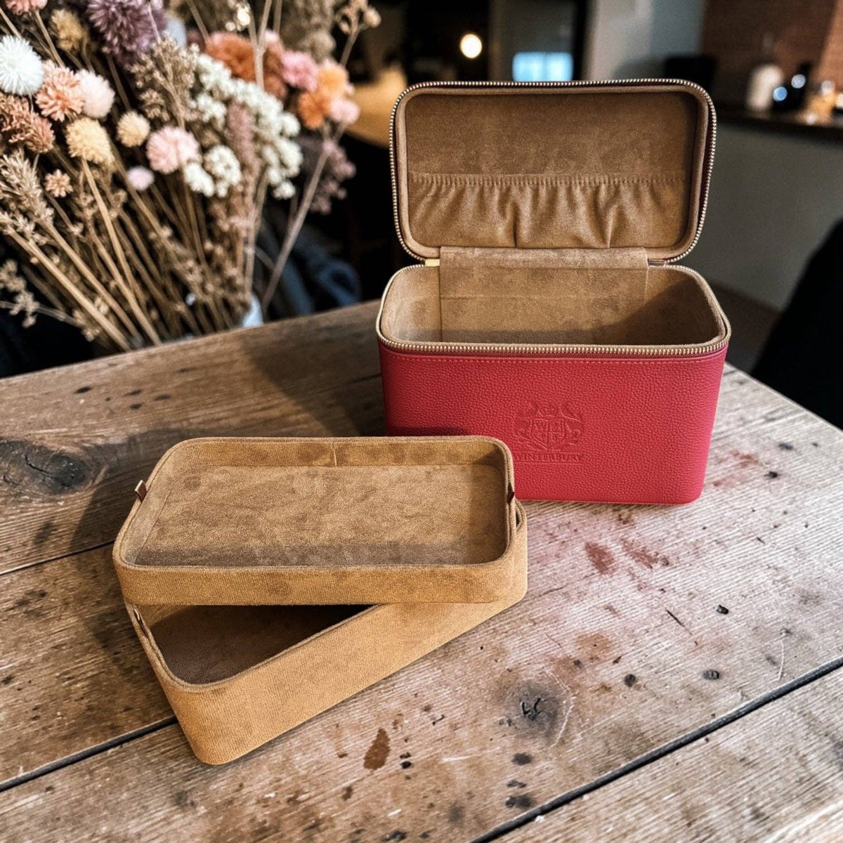 WinterBury Maroon Double Tray Needlework Sewing Case - COMING SOON