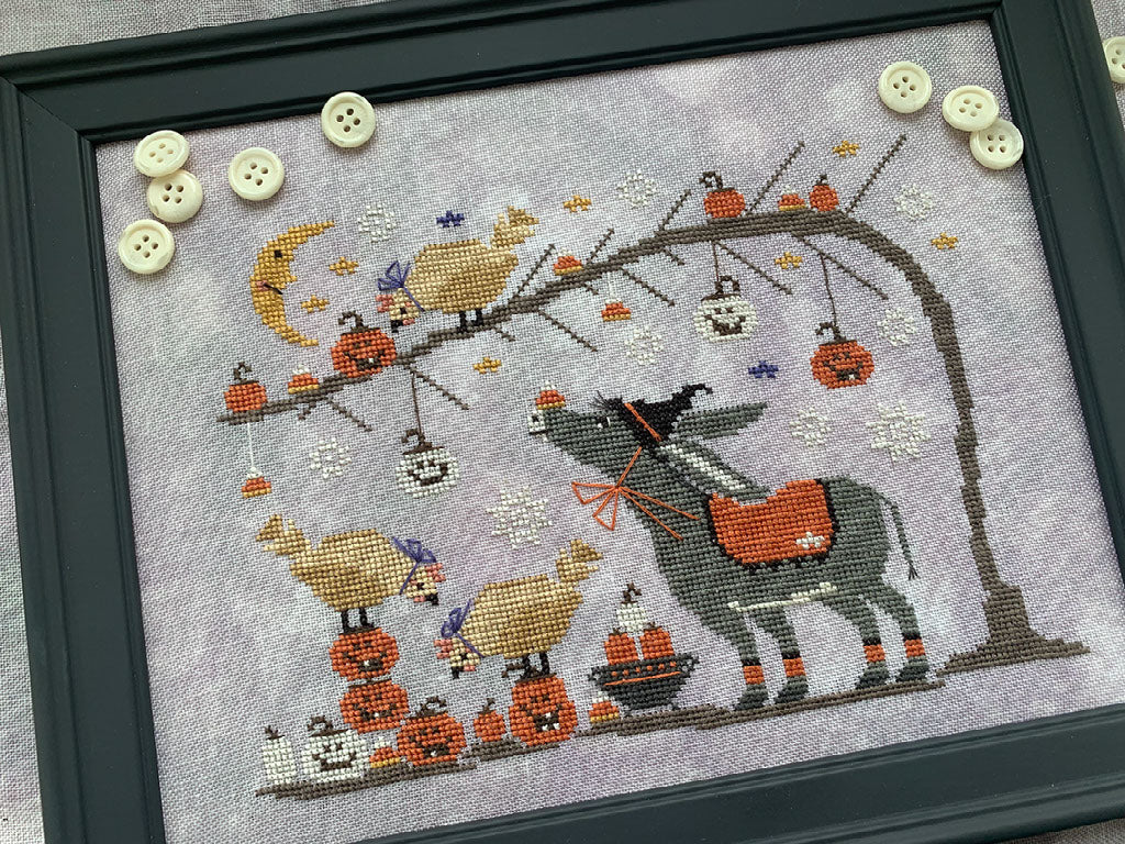 Halloween Chicken and Waffles - Stitches by Ethel - 2026 Needlework Marketplace PREORDER
