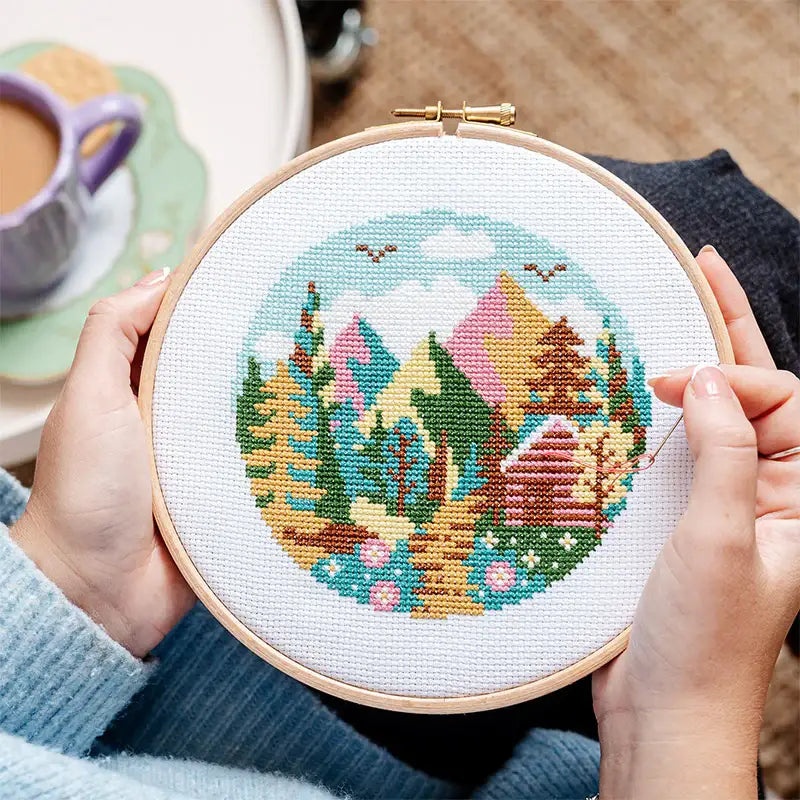 Forest Peaks - Caterpillar Cross Stitch Kit