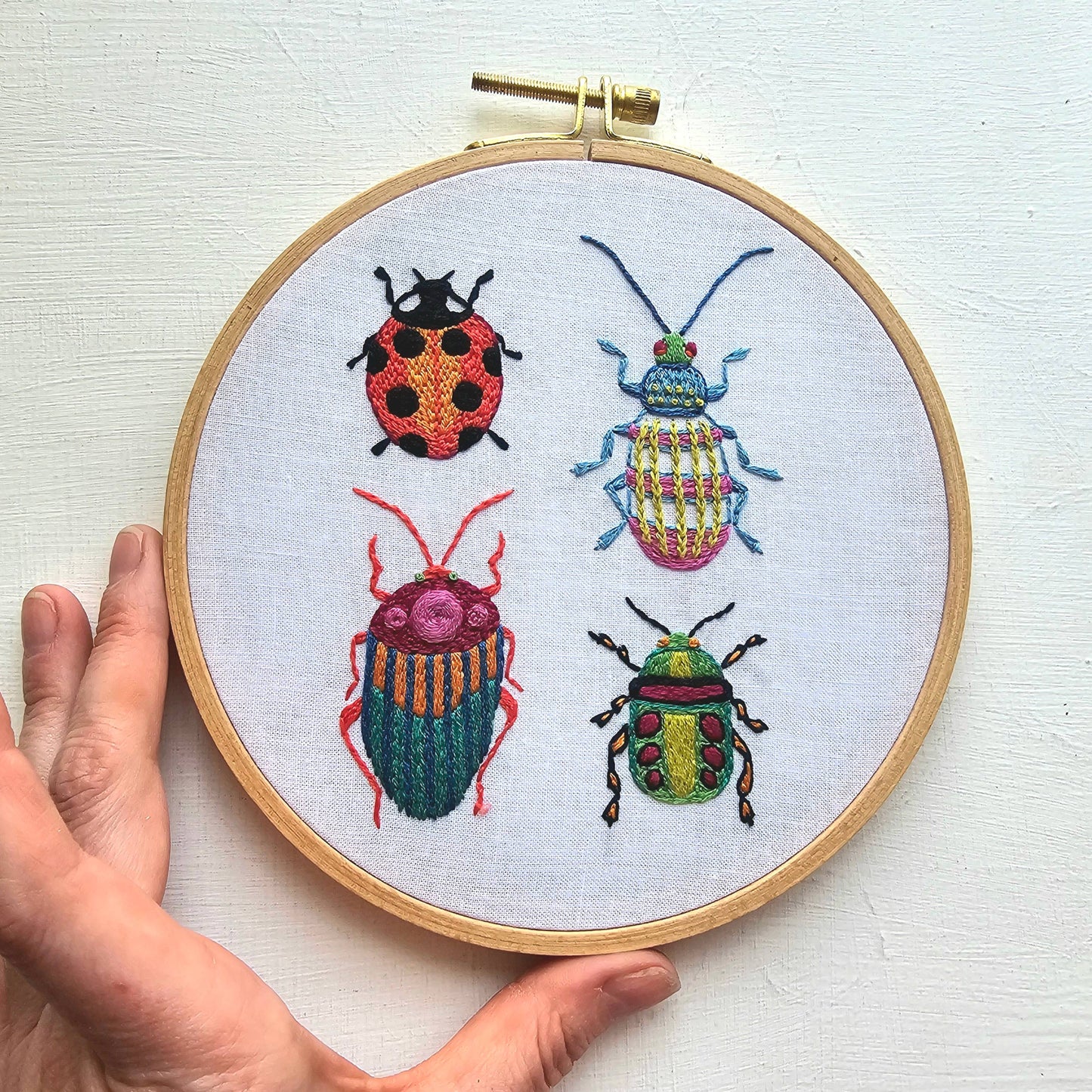 Beetle Collection Embroidery Kit - Jessica Long Embroidery