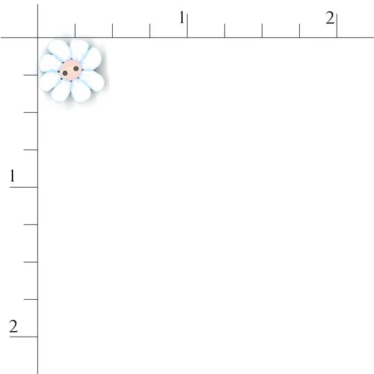 Tiny Daisy Flower Button - Just Another Button Company