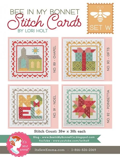 Bee In My Bonnet Stitch Cards Set W - Lori Holt