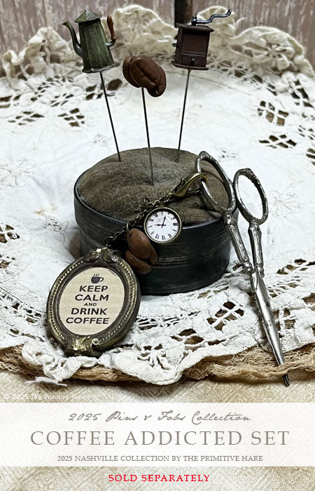 Coffee Pins Set - The Primitive Hare