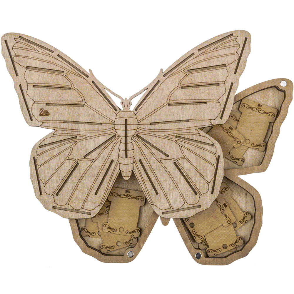 Butterfly Storage Box with 33 Bobbins Included