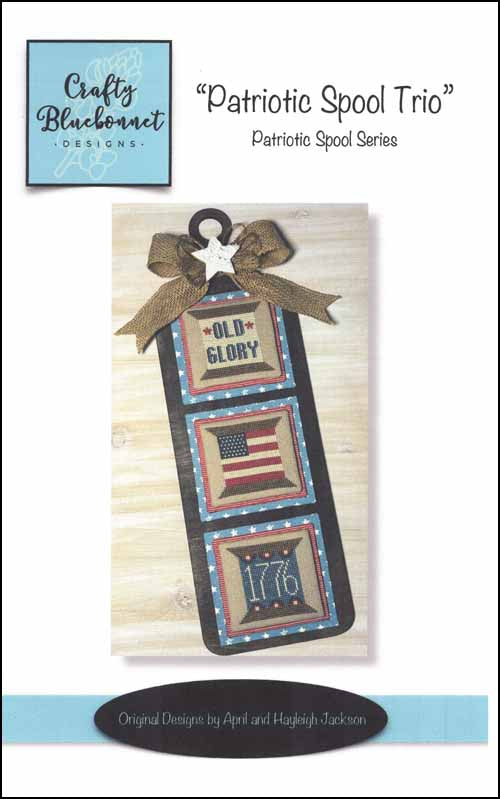 Patriotic Spool Trio - Crafty Bluebonnet