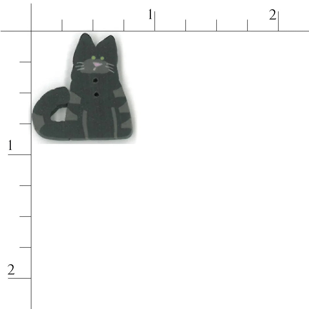 Small Very Black Cat - Just Another Button Company