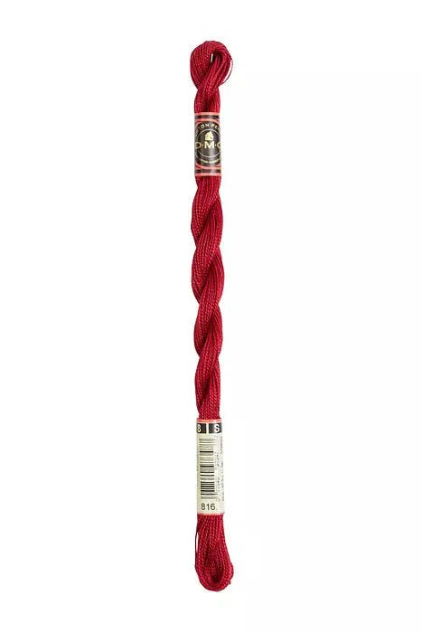 DMC Pearl Cotton Skein Size 5 Cherry Red 815