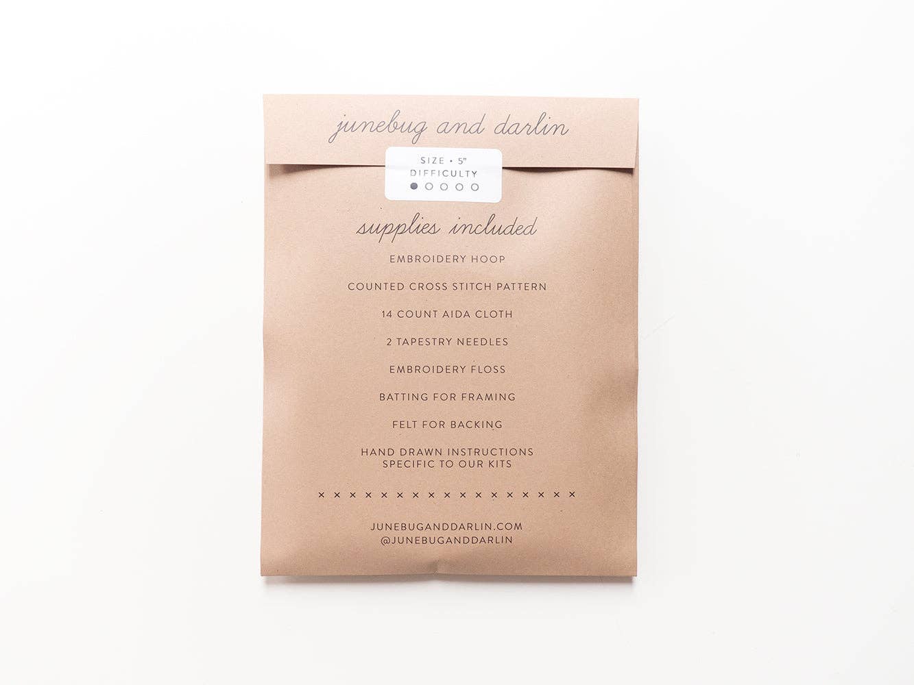 Spread Like Strawberries Cross Stitch Kit - Junebug and Darlin