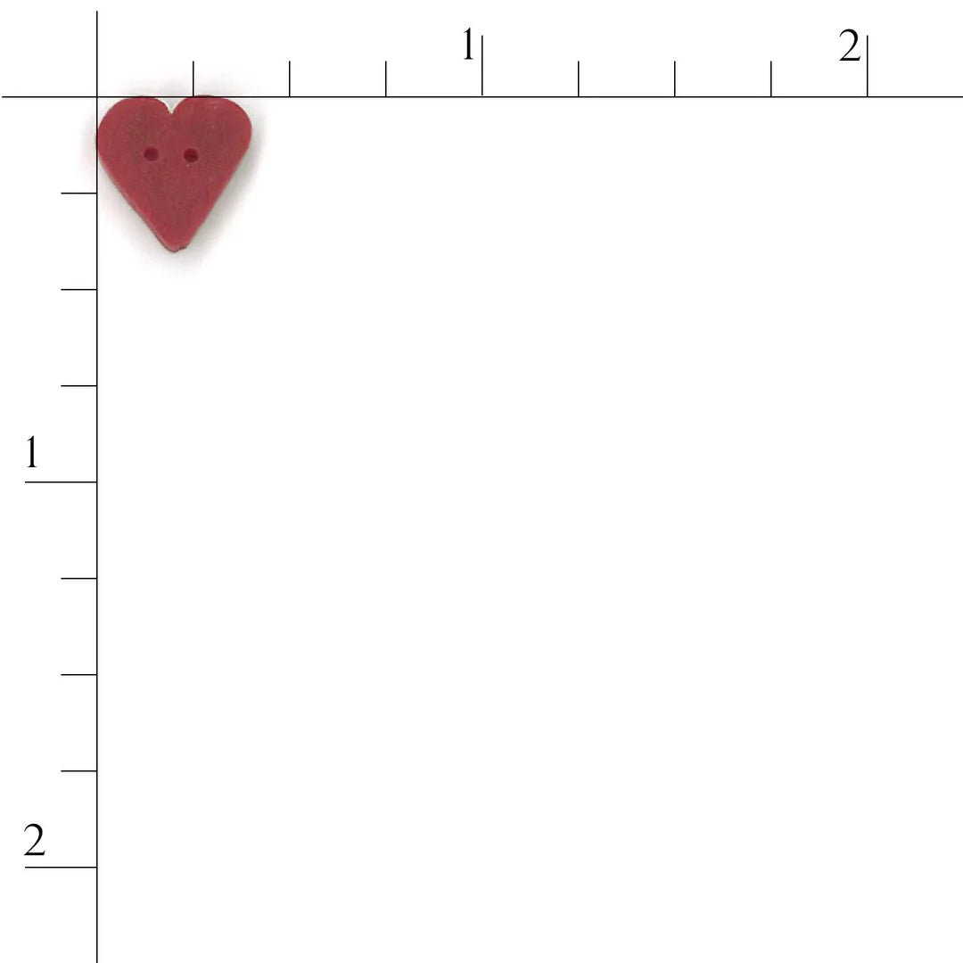 Small True Red Heart - Just Another Button Company