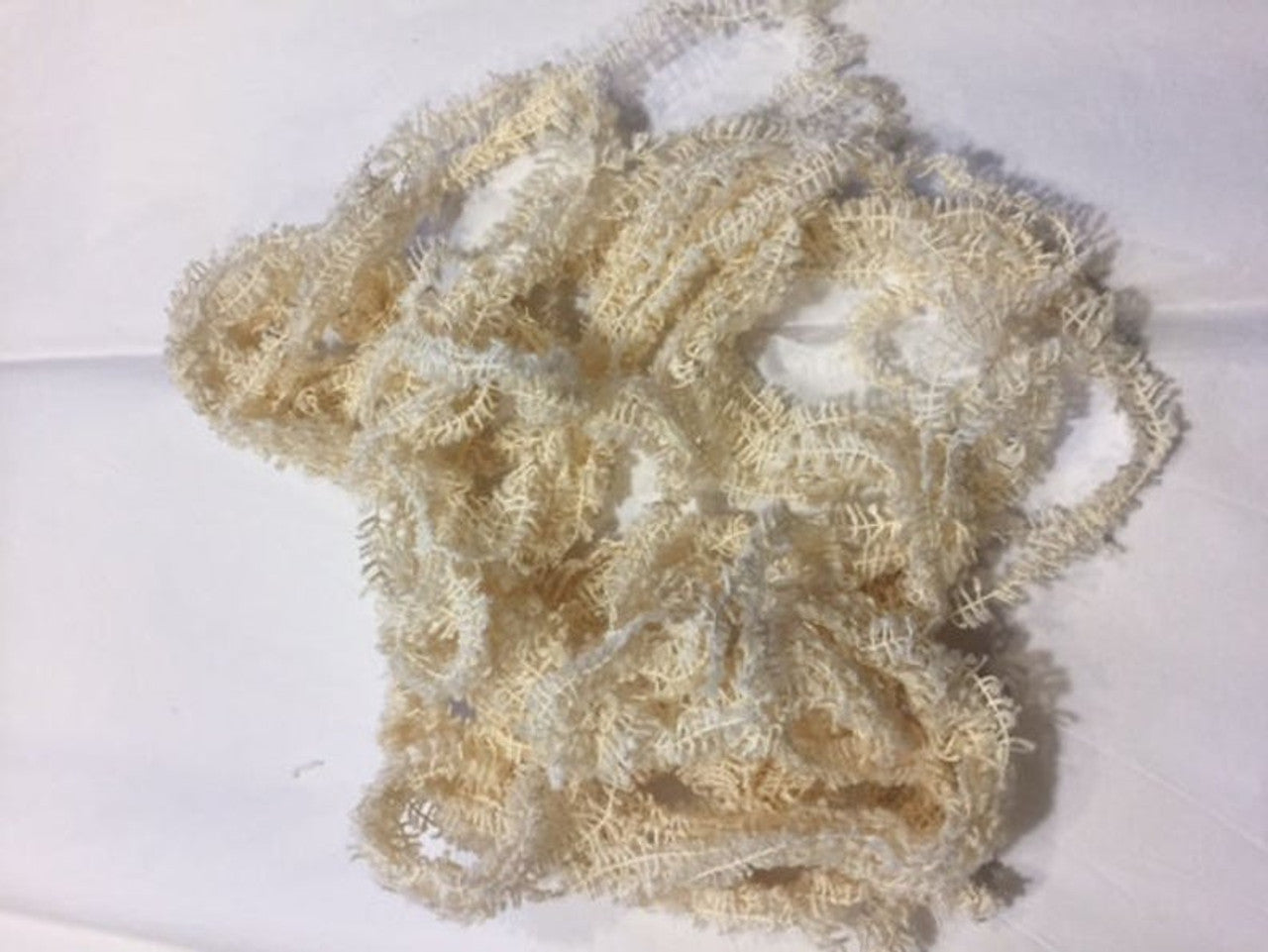 Eyelash Chenille Trim - Vanilla - Lady Dot Creates